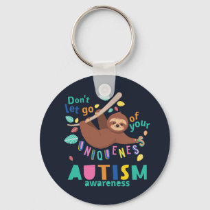 Houd je eigenheid vast Autisme bewustzijn Sleutelhanger