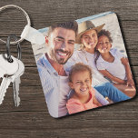 Houd je familiefoto bij sleutelhanger<br><div class="desc">Ontwerp een gepersonaliseerde aandenken met deze aangepaste dubbelzijdige sleutelhanger, die ruimte biedt voor twee van uw favoriete foto's. Hoewel het ideaal is voor familie-afbeeldingen, kun je ze gemakkelijk vervangen door snapshots van vrienden, huisdieren of gekoesterde herinneringen zoals vakanties. Deze aanpasbare sleutelhanger is een betekenisvol geschenk voor elke gelegenheid, of het...</div>