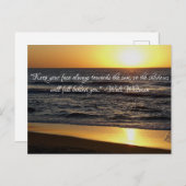 "Houd je gezicht altijd tegen de zon Briefkaart (Voorkant / Achterkant)