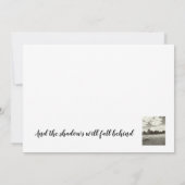 Houd je gezicht naar de zon toe bedankkaart (Achterkant)