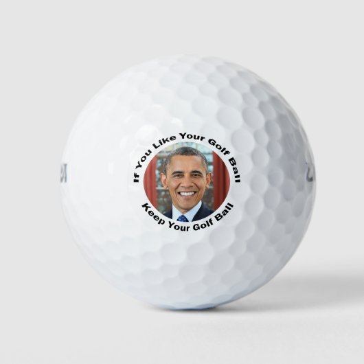 Houd je golfbal Obama Golfballen (Voorkant)