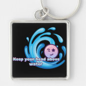 Houd je hoofd boven water  sleutelhanger (Voorkant)