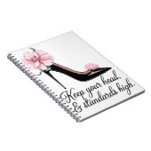 Houd je hoofd en normen hoog Coco Chanel Notitieboek (Rechterzijde)