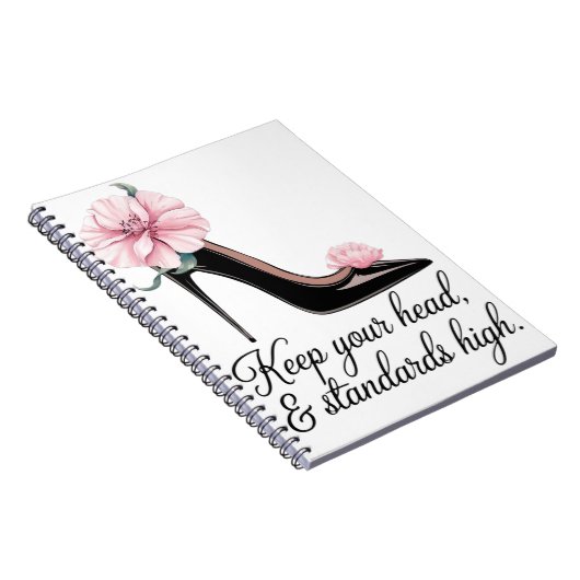 Houd je hoofd en normen hoog Coco Chanel Notitieboek (Rechterzijde)