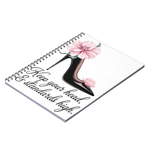 Houd je hoofd en normen hoog Coco Chanel Notitieboek (Linkerzijde)