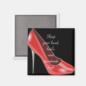 Houd je hoofd, hakken en standaarden hoog| Stilett Magneet (Voorkant / Achterkant)