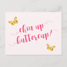 Houd je hoofd hoog boterbloem! Motiverende Quote A Briefkaart