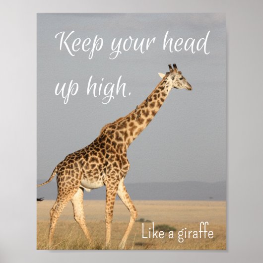 Houd je hoofd hoog! poster (Voorkant)