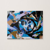 Houd je hoofd omhoog Afro-Amerikaanse vrouw zwarte Legpuzzel (Horizontaal)