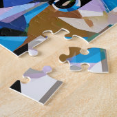 Houd je hoofd omhoog Afro-Amerikaanse vrouw zwarte Legpuzzel (Zijkant)