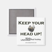 Houd je hoofd omhoog magneet (Voorkant / Achterkant)