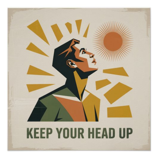 Houd Je Hoofd Omhoog Perfect Poster (Voorkant)