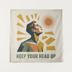 Houd Je Hoofd Omhoog Wandkleed