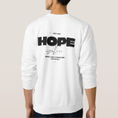 Houd je hoop levend - Wit Trui (Achterkant)