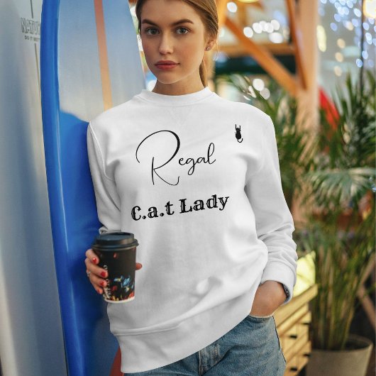 Houd je kat liefhebber wit en zwart script kat moe trui