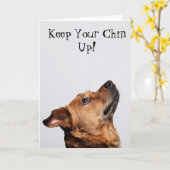 Houd je kin omhoog Wenskaart Kaart (Gele Bloem)