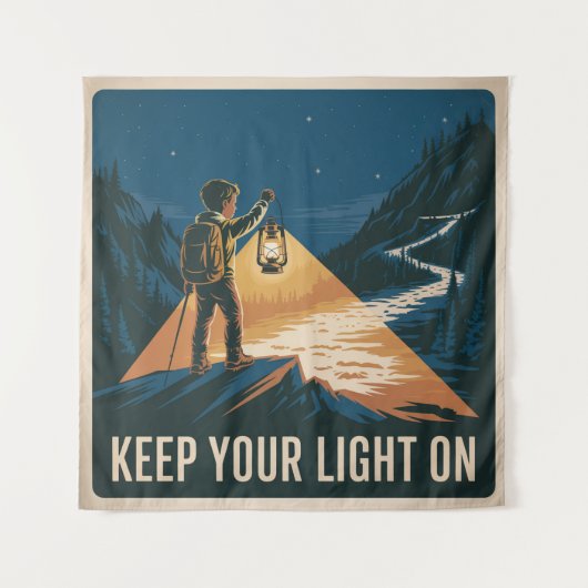 Houd Je Licht Aan Wandkleed (Voorkant)