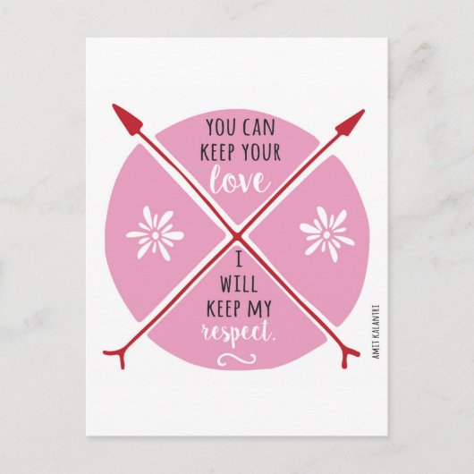 Houd je liefde tegen Valentijn Feestdagenkaart (Voorkant)