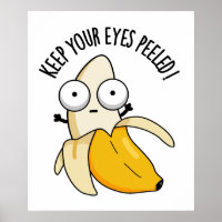 Houd je ogen gepeld grappig banaan woordje