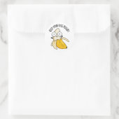 Houd je ogen gepeld grappig banaan woordje ronde sticker (Tas)