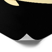 Houd je ogen gepeld Grappige Banaan Pun Donker BG Poster (Hoek)