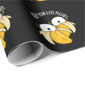 Houd je ogen gepeld Grappige oogbal pun donker BG Cadeaupapier (Rol Hoek)