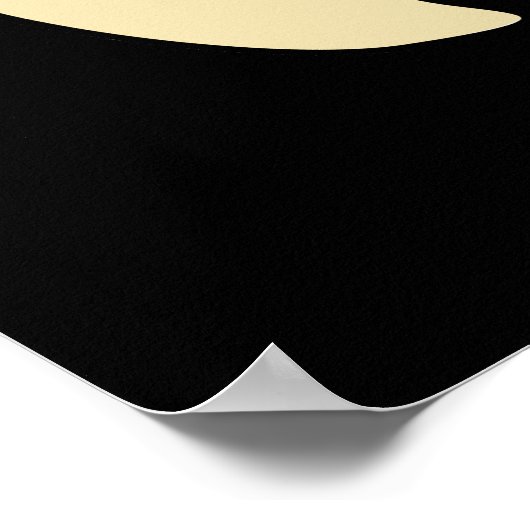 Houd je ogen gepeld Grappige oogbal pun donker BG Poster (Hoek)