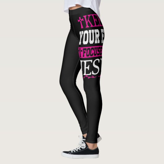 Houd je ogen gericht op Jezus Leggings (Links)