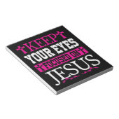 Houd je ogen gericht op Jezus Notitieblok (Schuin)