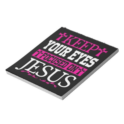 Houd je ogen gericht op Jezus Notitieblok (Linkerzijde)