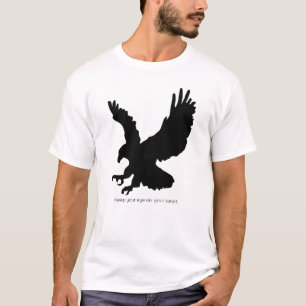 Houd je oog op het doel Adelaar Silhouet   T-shirt