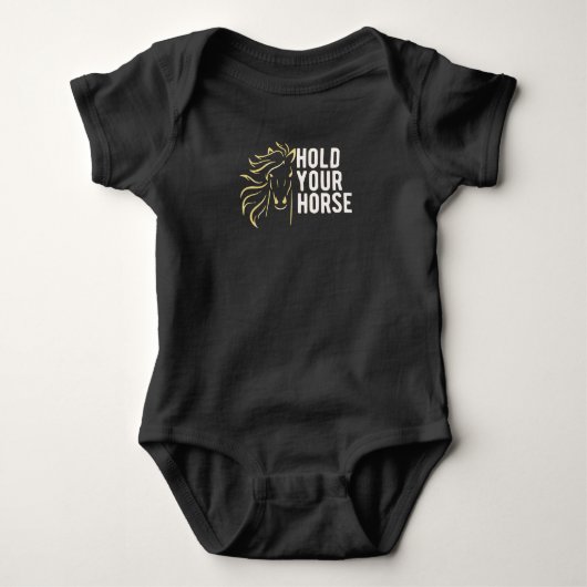 Houd je paarden stil romper (Voorkant)