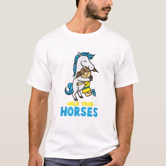 Houd je paarden Tshirt Paard Cadeaus voor Meisjes  (Voorkant)