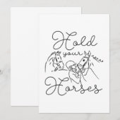 Houd je paarden vast bedankkaart (Voorkant / Achterkant)