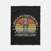 Houd je partner vast in een overgestimuleerde cowb fleece deken (Voorkant)