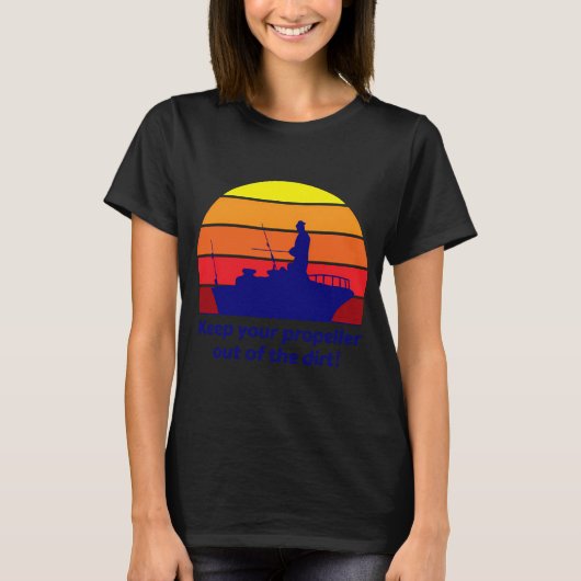 Houd je propeller uit het vuil t-shirt (Voorkant)