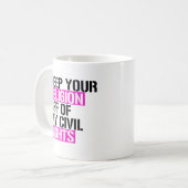 Houd je religie van mijn burgerrechten af koffiemok (Voorkant links)