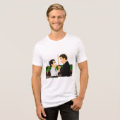 "Houd je van vis?" Tri-Blend Shirt (Voorkant volledig)