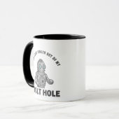 "Houd je vinger uit mijn boutgat" mok - Grappig (Voorkant links)