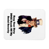 Houd je vuile DOGE handen van mijn sociale zekerhe Magneet (Horizontaal)