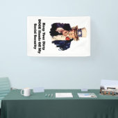 Houd je vuile DOGE handen van mijn sociale zekerhe Spandoek (Beurs)