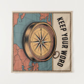 Houd Je Woord Wandkleed (Voorkant (horizontaal))