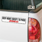 Houd juiste  Bumpersticker (Op Truck)