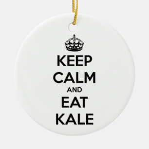 HOUD KALK EN EAT KALE KERAMISCH ORNAMENT