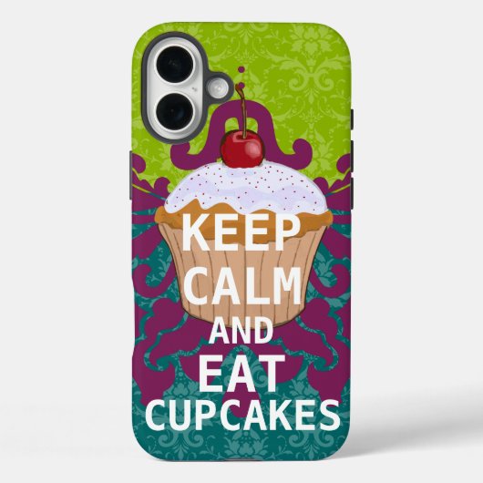 HOUD KALK EN Eet Cupcakes-change aqua om het even  Case-Mate iPhone Case (Achterkant)
