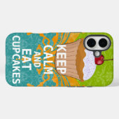 HOUD KALK EN Eet Cupcakes-change aqua om het even Case-Mate iPhone Case (Achterkant (horizontaal))
