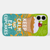 HOUD KALK EN Eet Cupcakes-change aqua om het even Case-Mate iPhone Case (Achterkant (horizontaal))