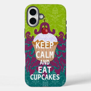 HOUD KALK EN Eet Cupcakes-change aqua om het even iPhone 16 Plus Hoesje