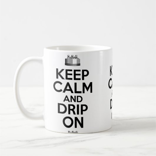 Houd kalk en greep aan koffiemok (Links)