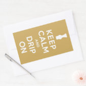 Houd kalk en greep aan rechthoekige sticker (Envelop)